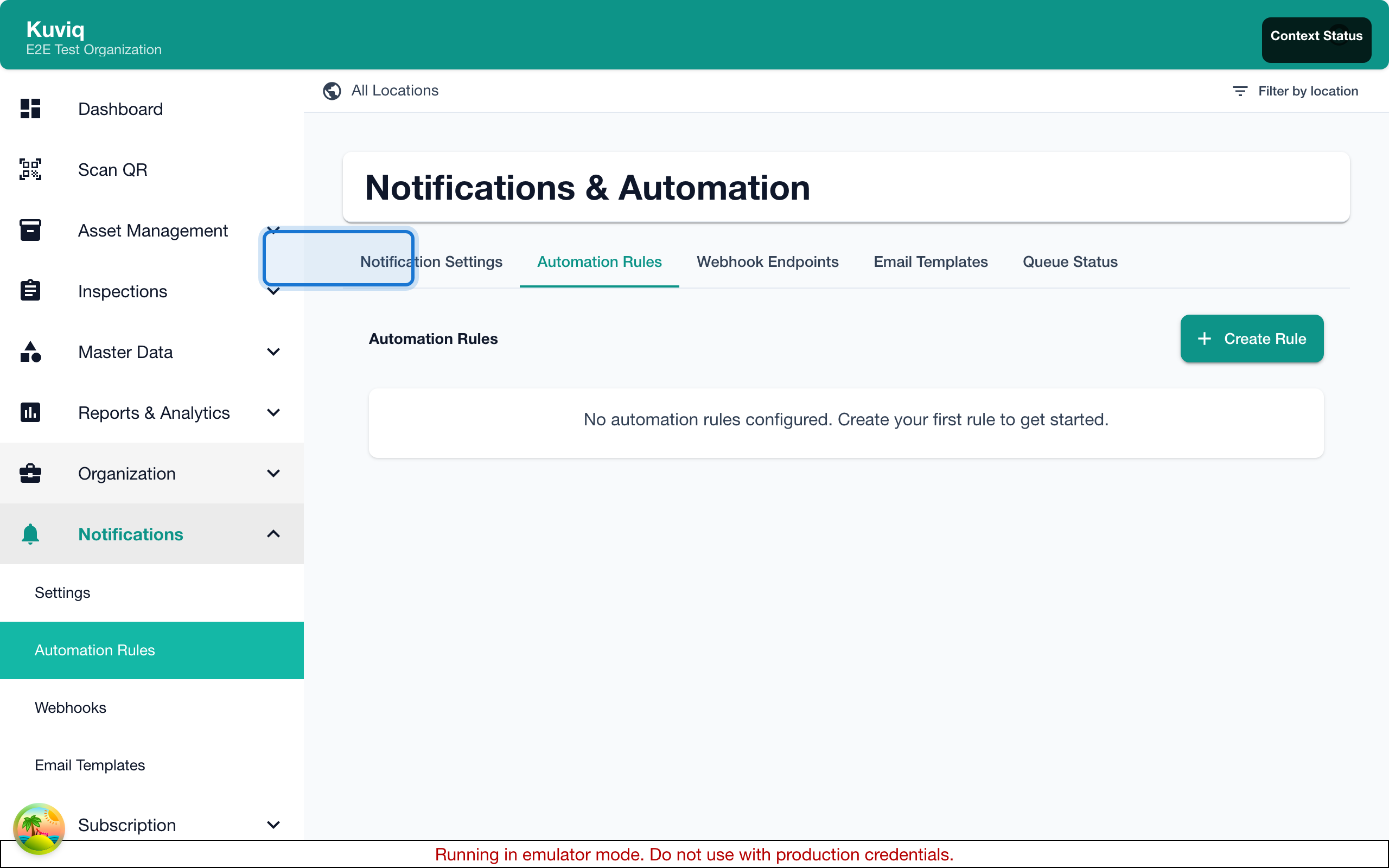 Create a new automation rule