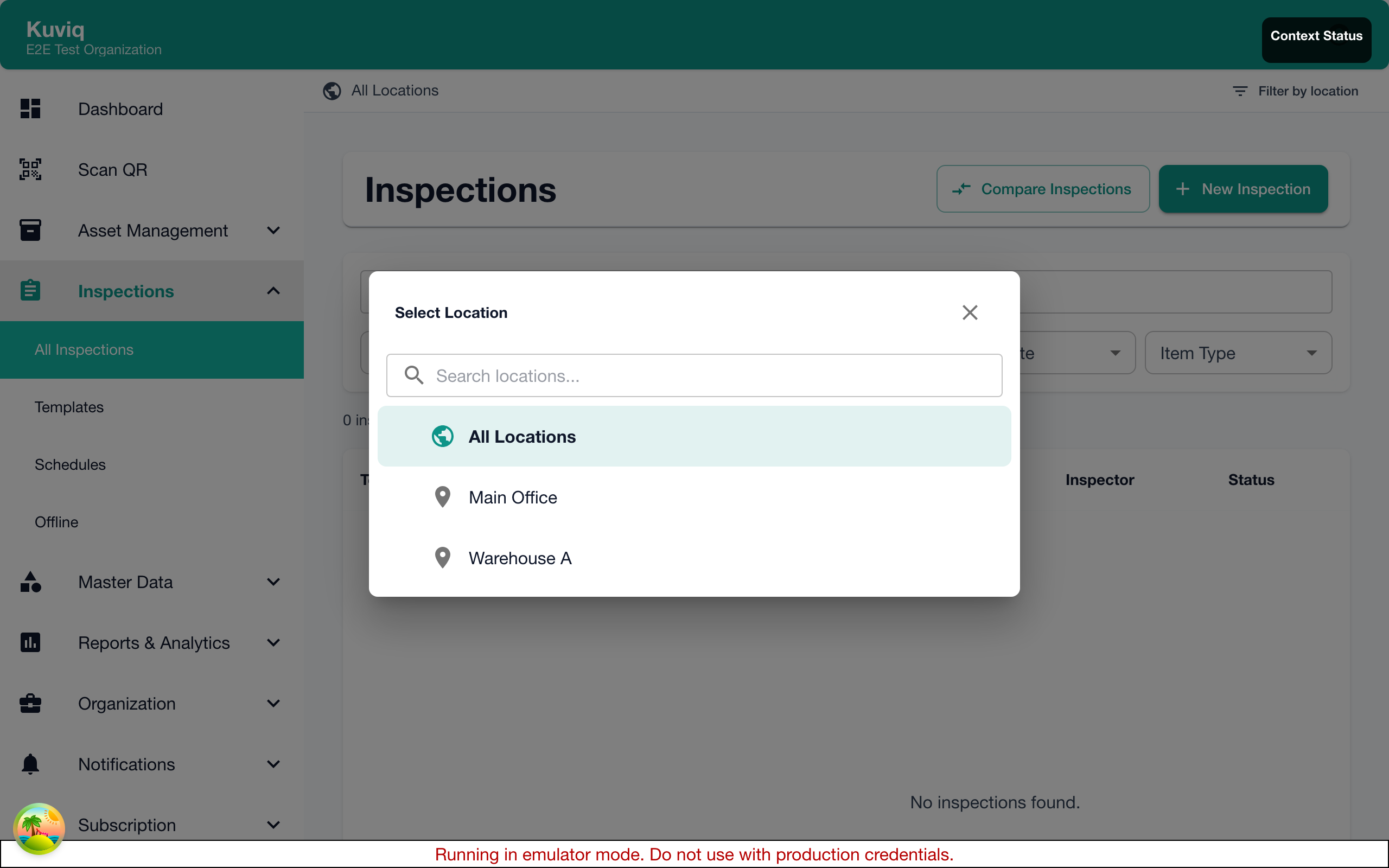 Inspections Filters
