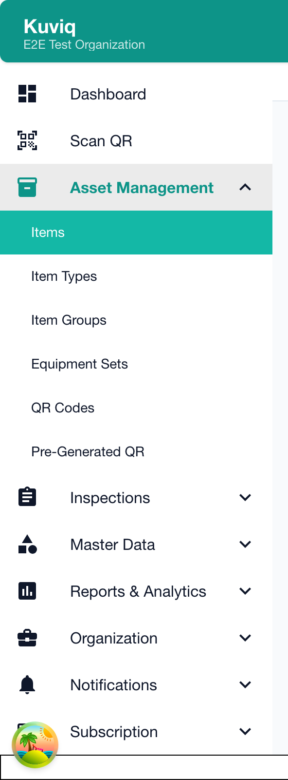 Item Details Header