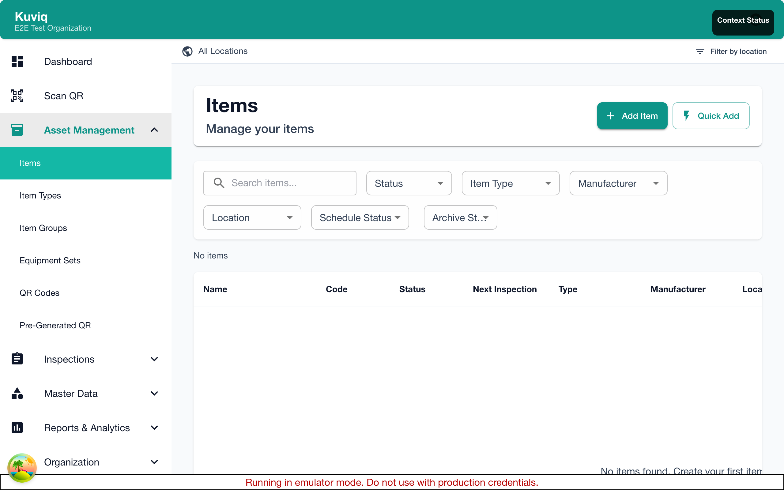 Items List
