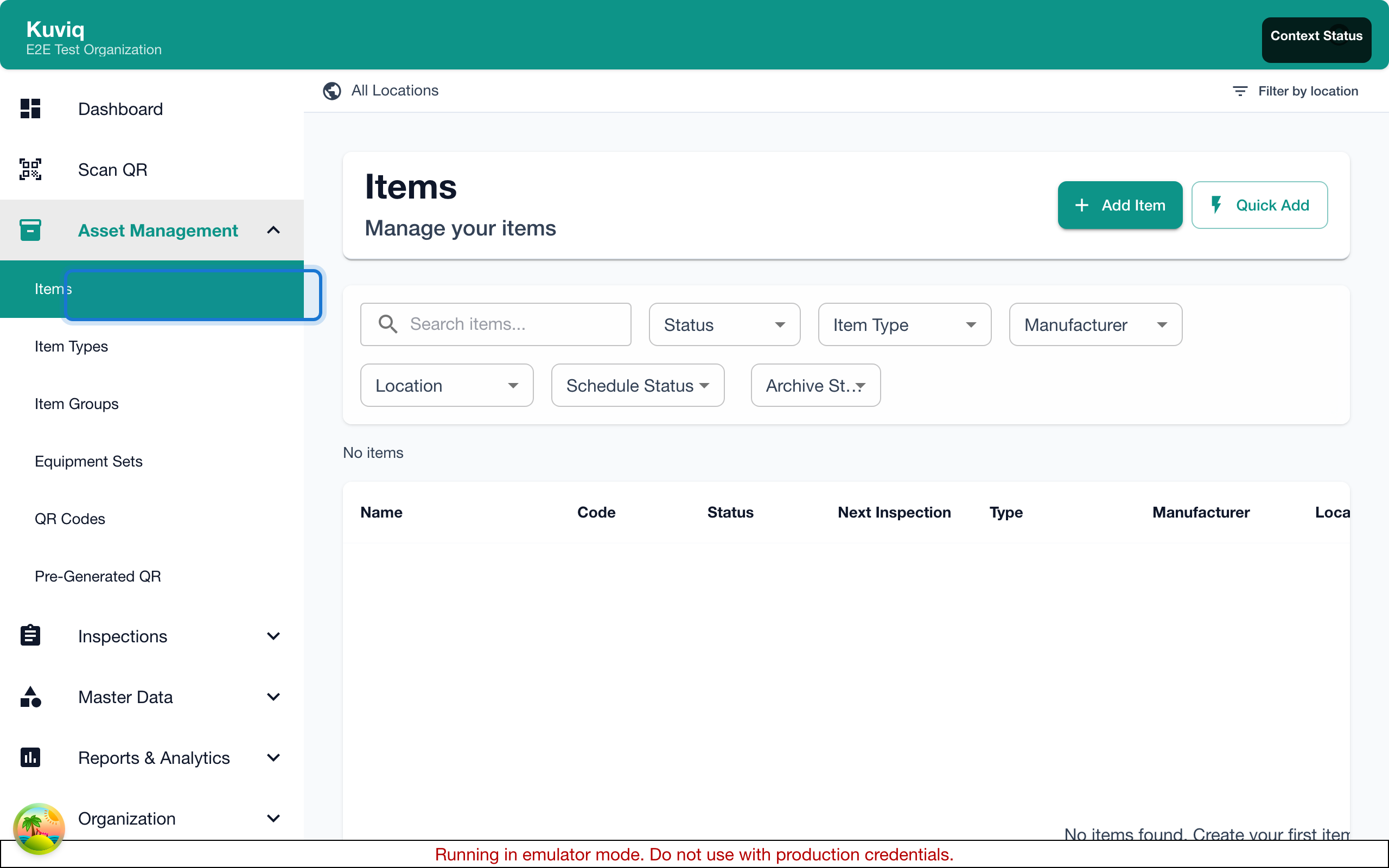 Items Search