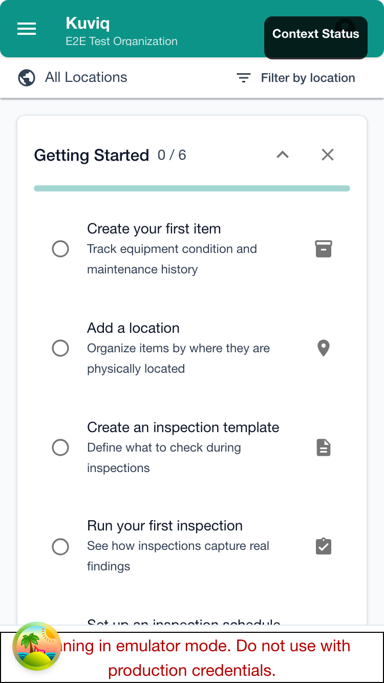 Location tree selector on mobile