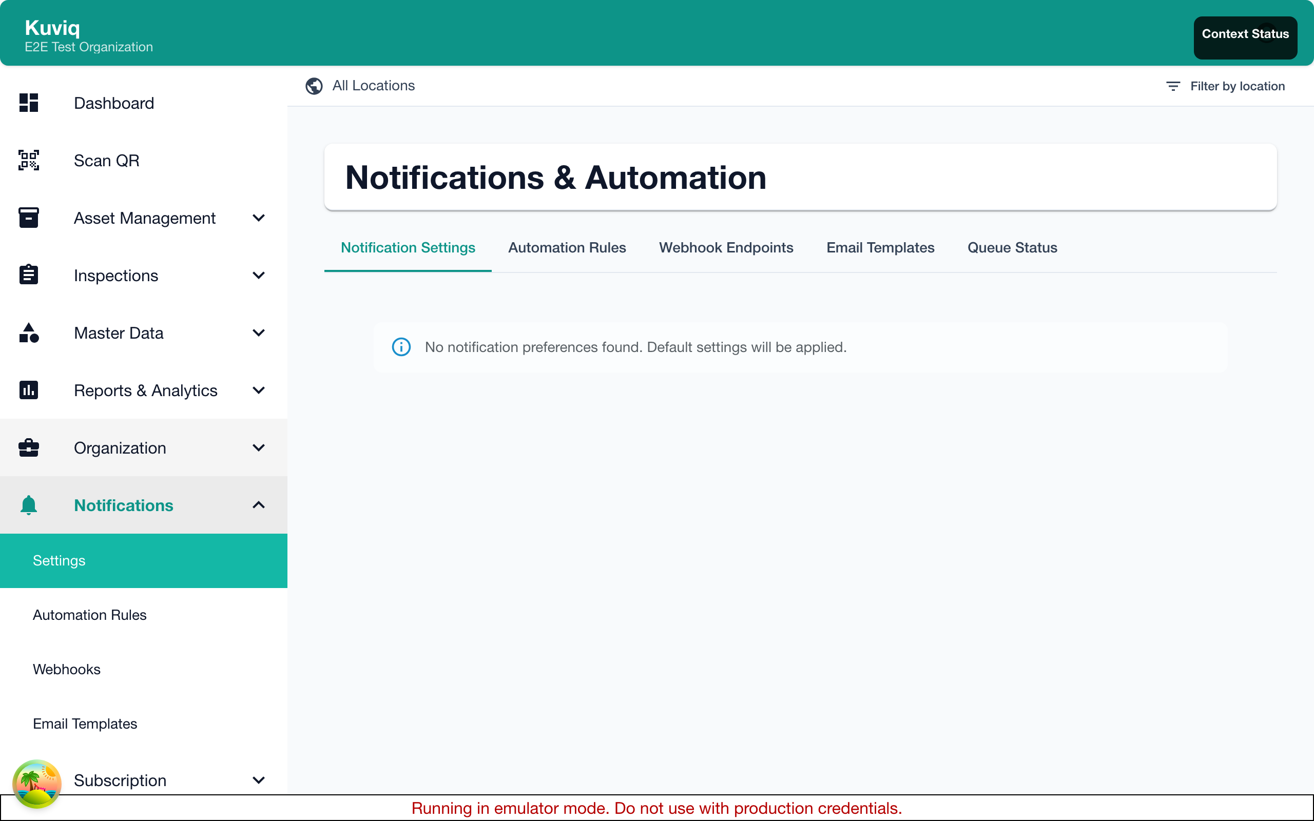 Notification Settings
