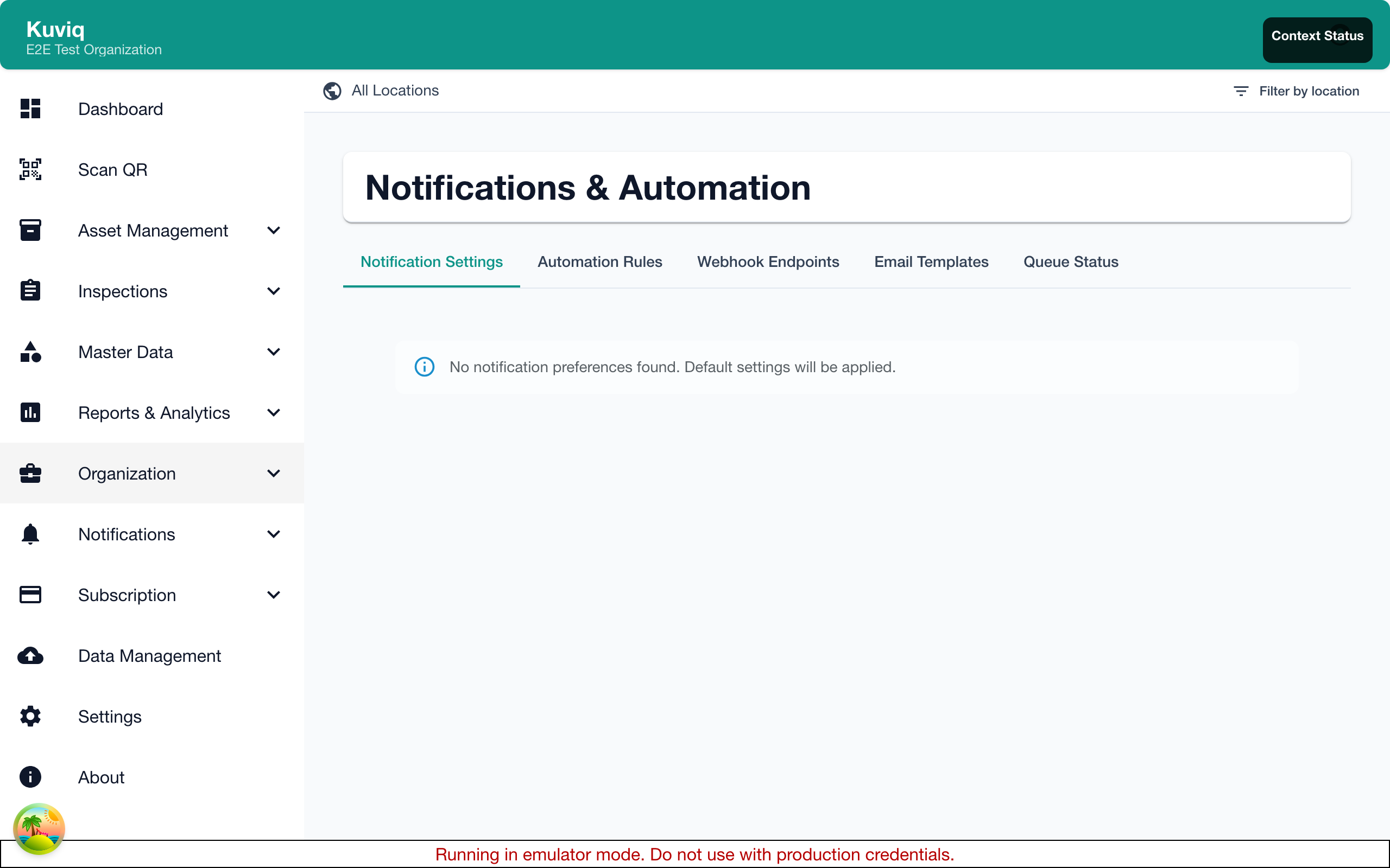 Notifications Center