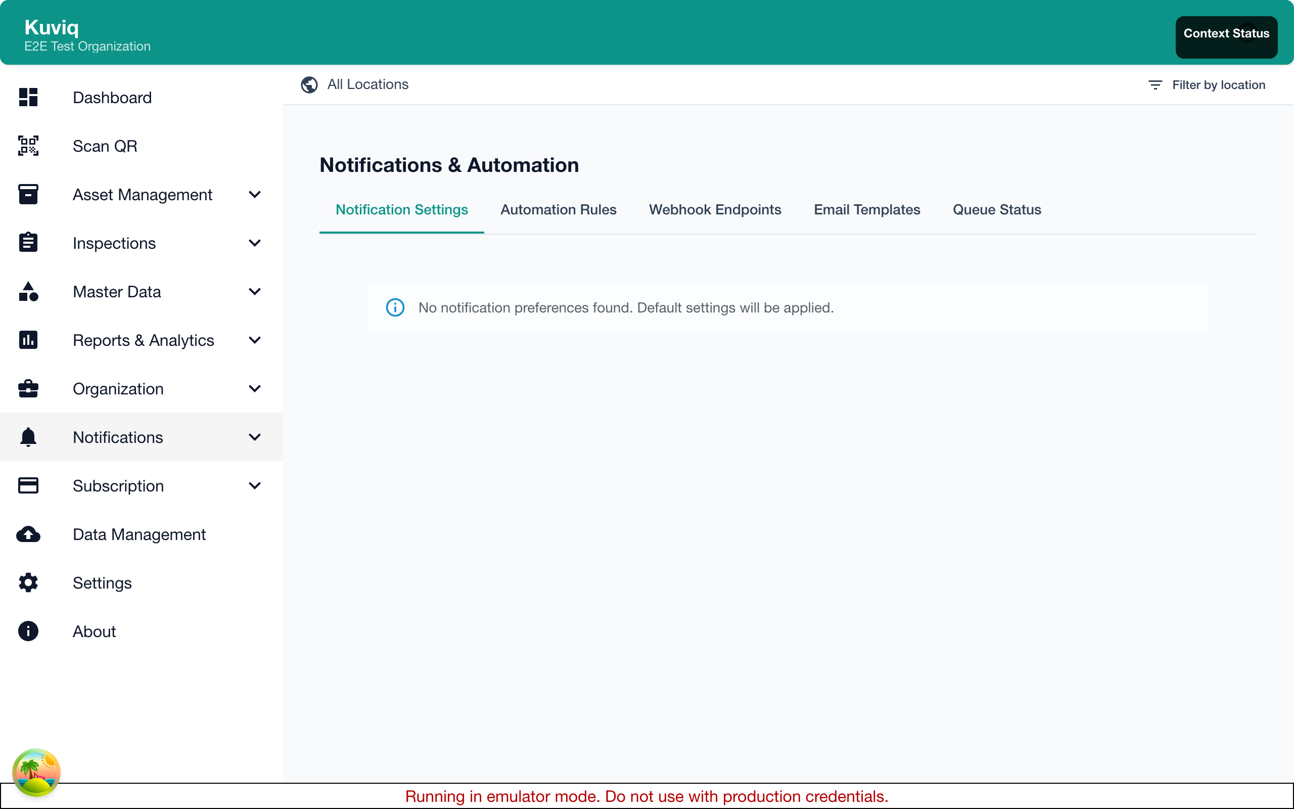 Notifications Center