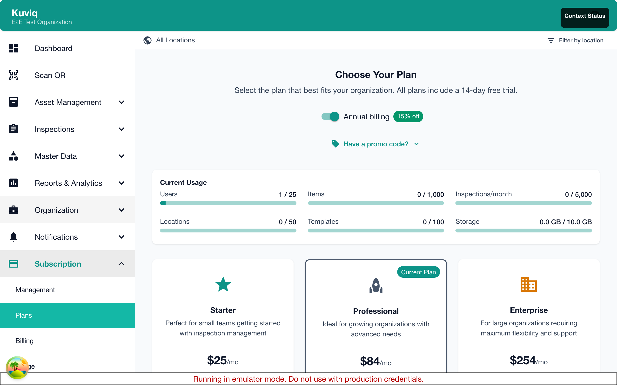 Subscription Plans