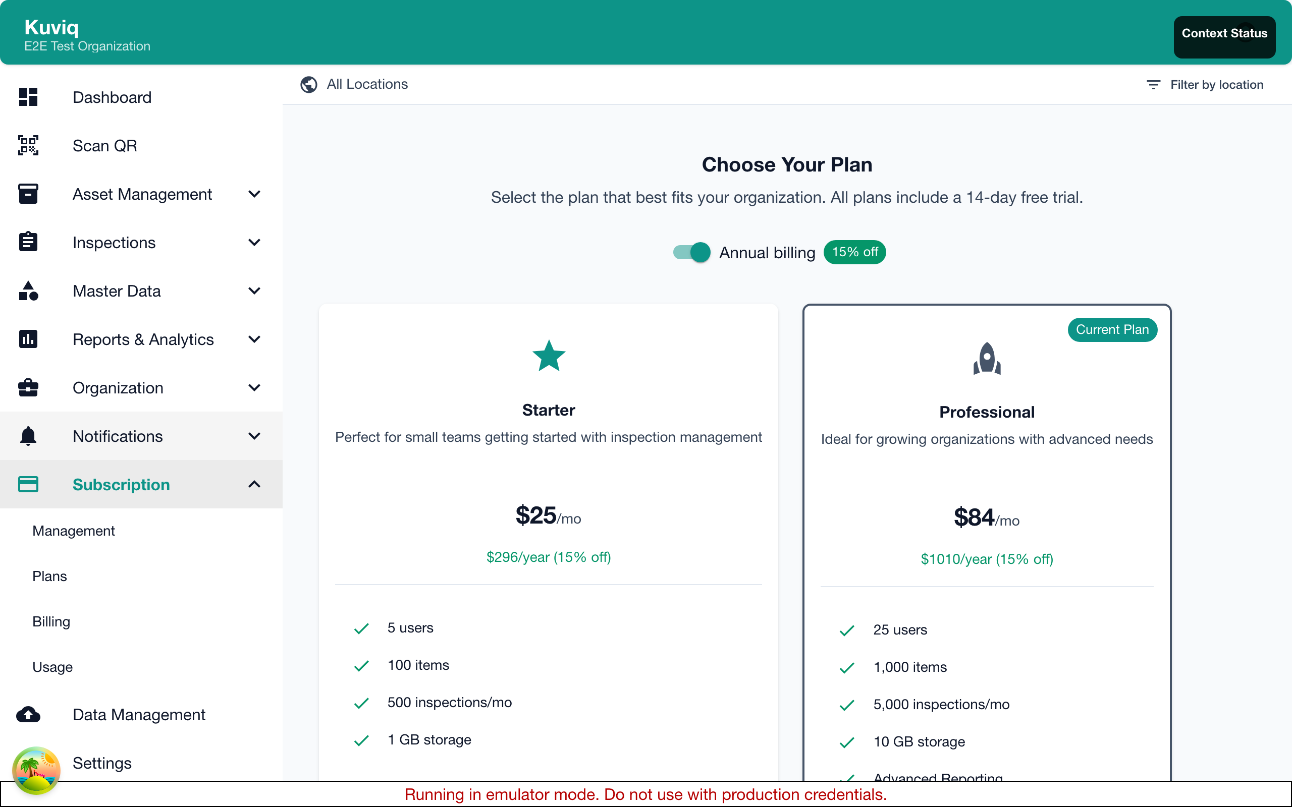 Subscription Plans